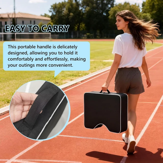 Alt view image 6 of 7 - Waterproof Extra Thick 3.5" Stadium Seat Cushion Portable Bleacher Cushion for Indoor/Outdoor Sports Events