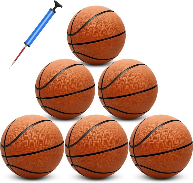 Main image of Official Size 7 Basketball Balls 29.5" 6 Pack Inflatable with Pump for Men & Women, Outdoor, Indoor or Training