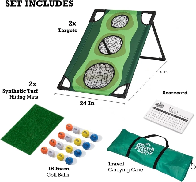 Alt view image 2 of 7 - Par 1 Backyard Golf Cornhole Game Chipping & Training Equipment, Indoor Golf Game & Gift for Men