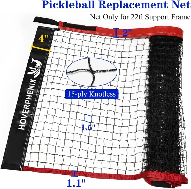 Alt view image 4 of 7 - Pickleball Replacement Net 22x3FT for Most Standard Posts, Net Only