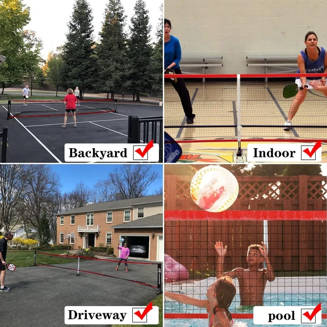 Alt view image 7 of 7 - Pickleball Replacement Net 22x3FT for Most Standard Posts, Net Only
