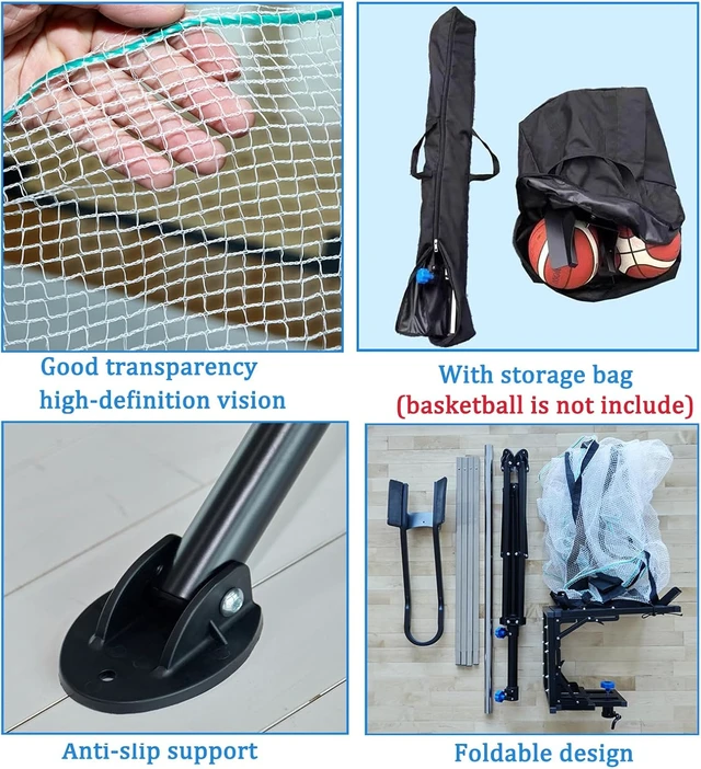 Alt view image 6 of 6 - Basketball Rebounder with Rotating Track Shot Trainer with Net Return System for Efficient Training, Indoor & Outdoor, Easy Assembly & Storage