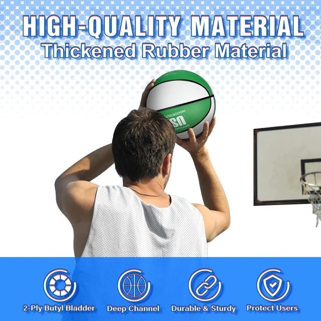 Alt view image 5 of 6 - Official Basketball 6 Pcs Bulk, Indoor/Outdoor