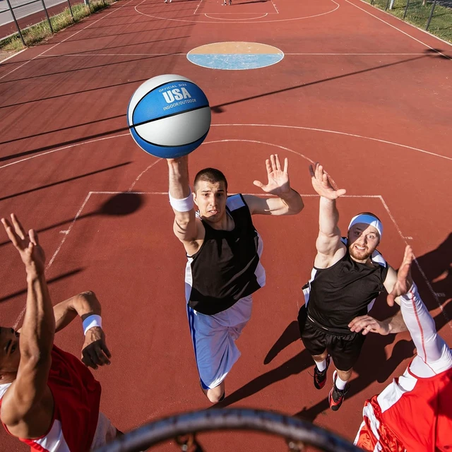 Alt view image 6 of 6 - Official Basketball 6 Pcs Bulk, Indoor/Outdoor