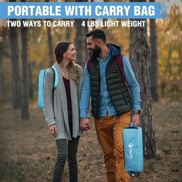 Alt view image 7 of 7 - Lightweight Portable Folding Camping Chairs, Blue