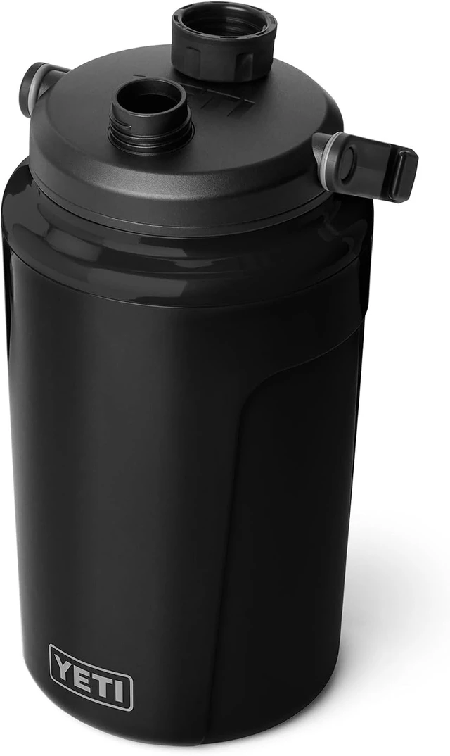 Alt view image 3 of 7 - Silo Half Gallon Insulated Water Jug with Chug Cap Leakproof Lightweight Sports Bottle with Fence Hook Handle, Keeps Drinks Ice-Cold for Gym, Sports & Tournaments, Black