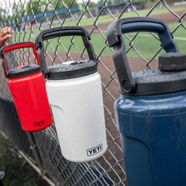 Alt view image 7 of 7 - Silo Half Gallon Insulated Water Jug with Chug Cap Leakproof Lightweight Sports Bottle with Fence Hook Handle, Keeps Drinks Ice-Cold for Gym, Sports & Tournaments, Black