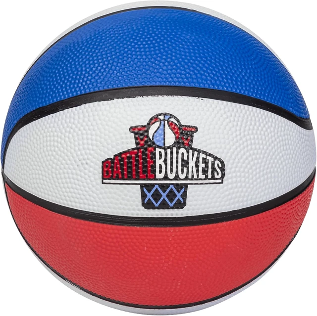 Alt view image 5 of 6 - Battle Buckets Giant Yard Pong & Basketball Game with 12 Buckets, 2 Balls, Carrying Bag & Air Pump for Lawn, Backyard, Beach & Parties