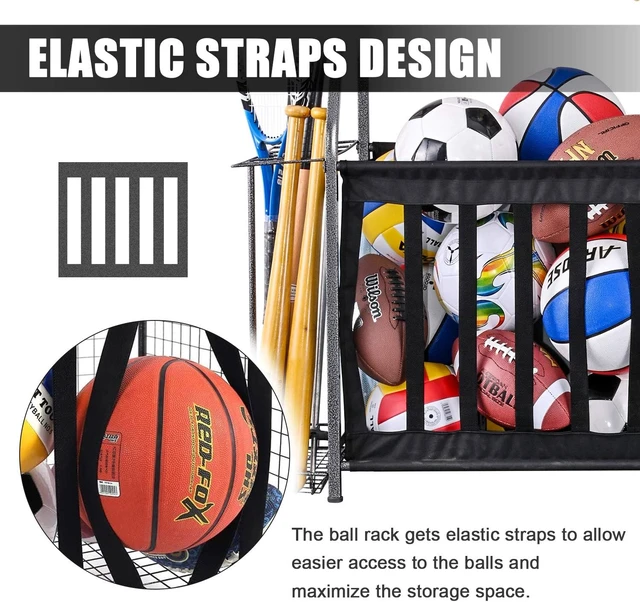 Alt view image 4 of 6 - Garage Sports Equipment Organizer with Golf Bag Storage