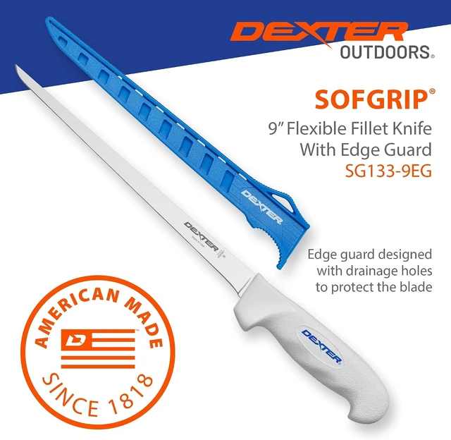 Alt view image 3 of 7 - Flexible Fillet Knife with Edge Guard SOFGRIP 9"