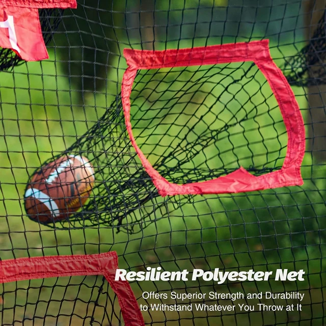Alt view image 3 of 7 - 7 x 7 ft Football Throwing Trainer Net