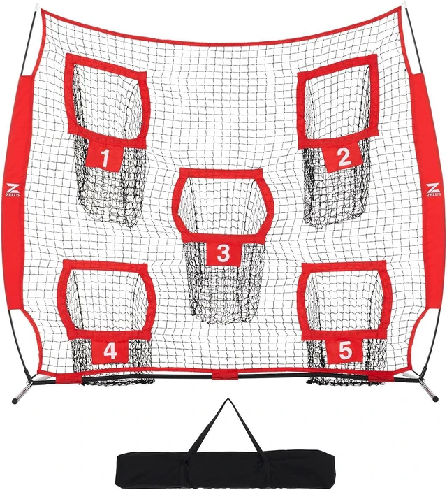 Main image of 7 x 7 ft Football Throwing Trainer Net
