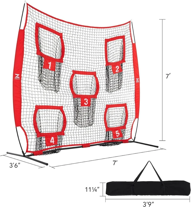 Alt view image 5 of 7 - 7 x 7 ft Football Throwing Trainer Net
