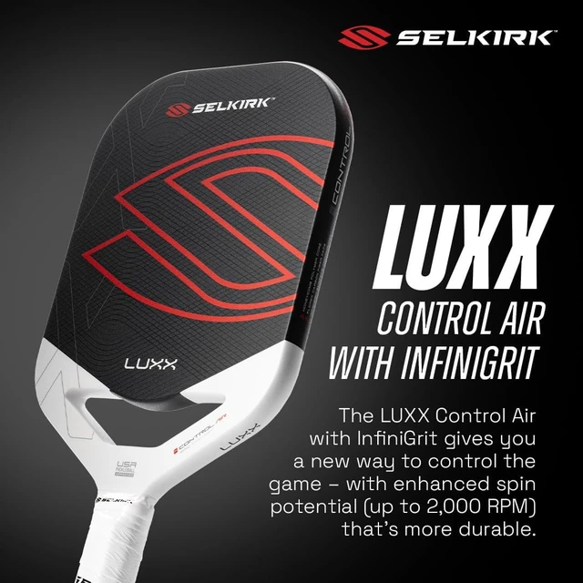Alt view image 3 of 7 - LUXX Control Pickleball Paddle Carbon Fiber X7 Core
