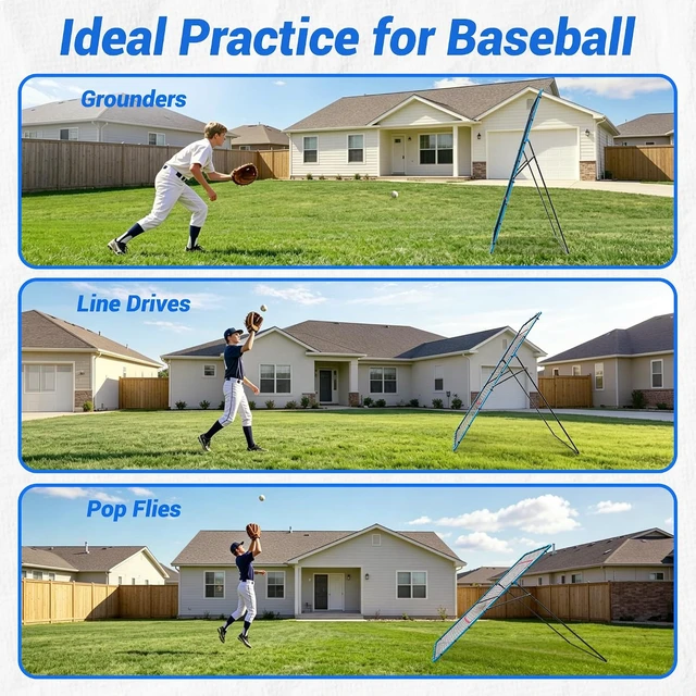 Alt view image 6 of 7 - Volleyball Rebounder Net Baseball, Soccer & Softball Pitchback Bounce Back