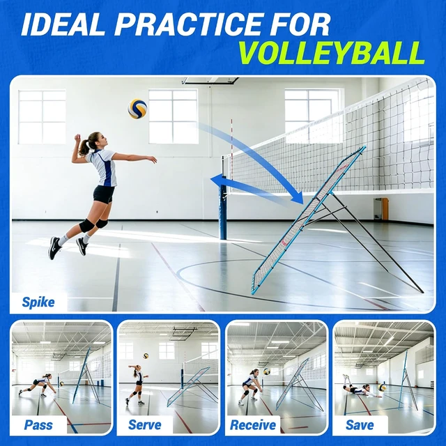 Alt view image 5 of 7 - Volleyball Rebounder Net Baseball, Soccer & Softball Pitchback Bounce Back