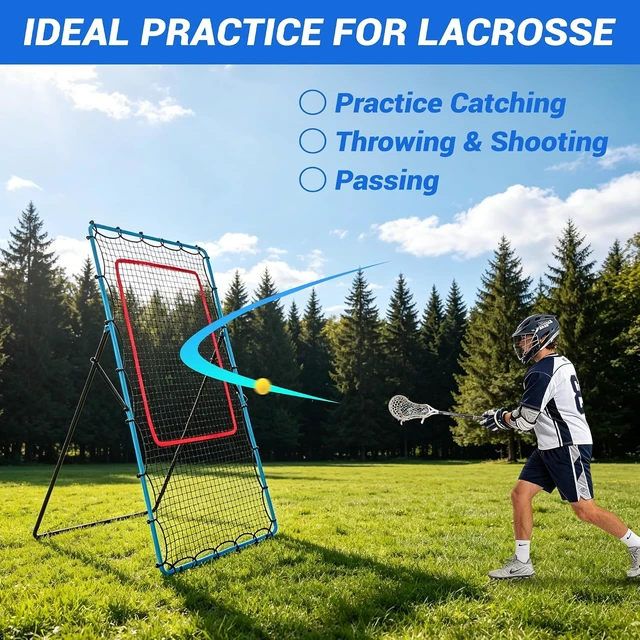 Alt view image 7 of 7 - Volleyball Rebounder Net Baseball, Soccer & Softball Pitchback Bounce Back