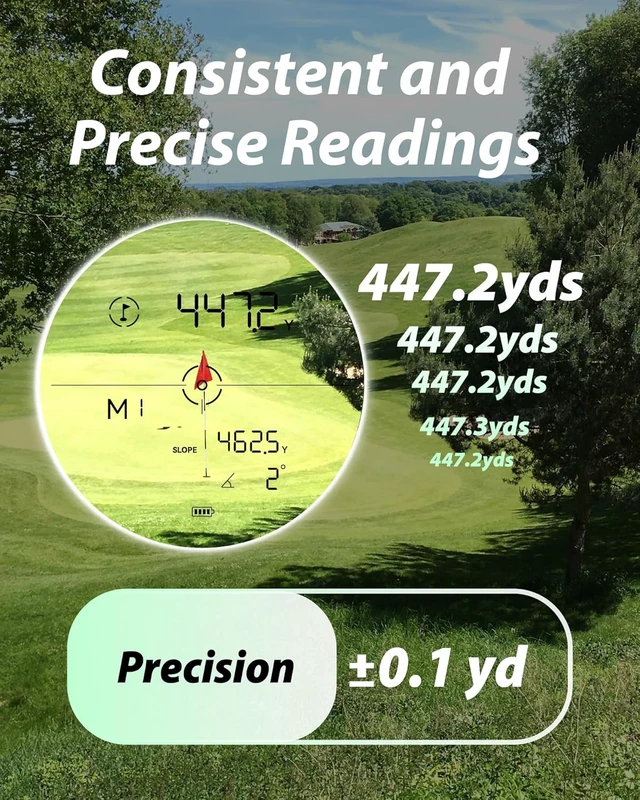 Alt view image 4 of 7 - Magnetic Golf Rangefinder with Slope Switch 2500 Yards