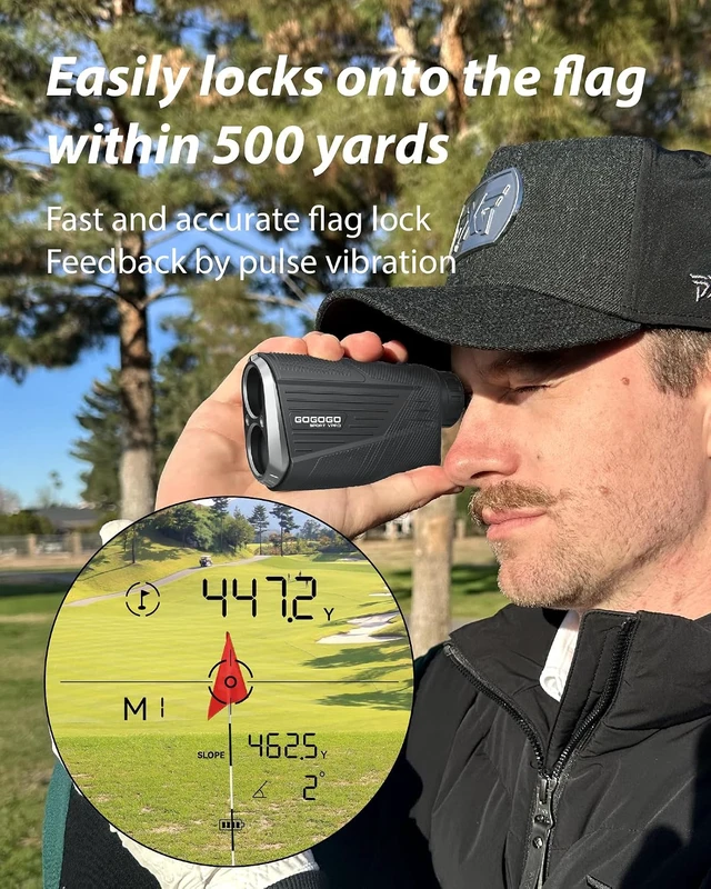 Alt view image 3 of 7 - Magnetic Golf Rangefinder with Slope Switch 2500 Yards