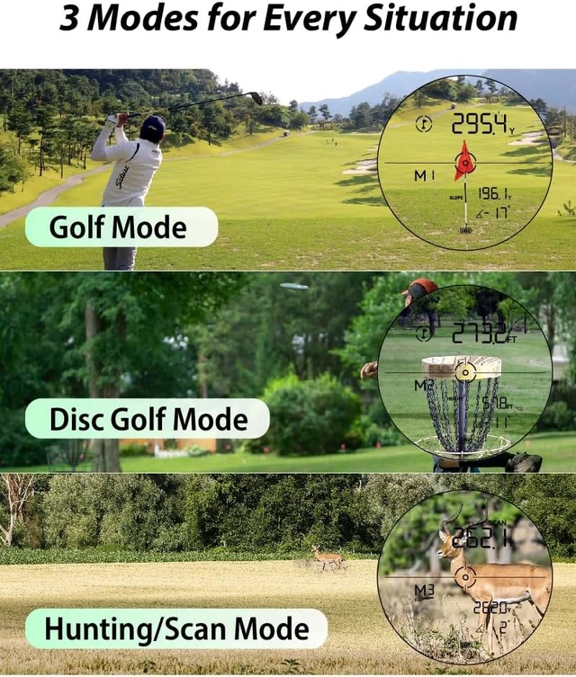 Alt view image 6 of 7 - Magnetic Golf Rangefinder with Slope Switch 2500 Yards