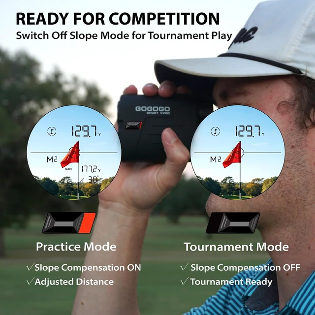 Alt view image 3 of 7 - GS03 Laser Rangefinder for Golf/Hunting 1000/1200 Yards