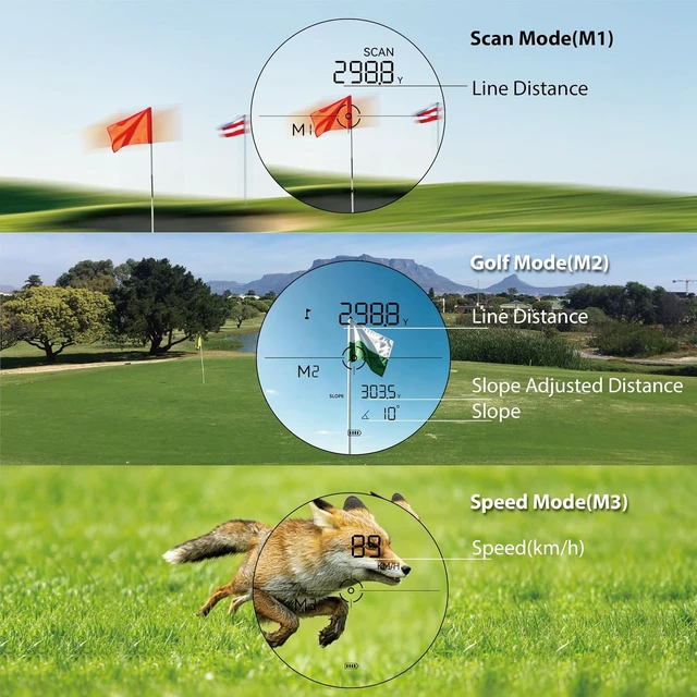 Alt view image 5 of 7 - GS03 Laser Rangefinder for Golf/Hunting 1000/1200 Yards