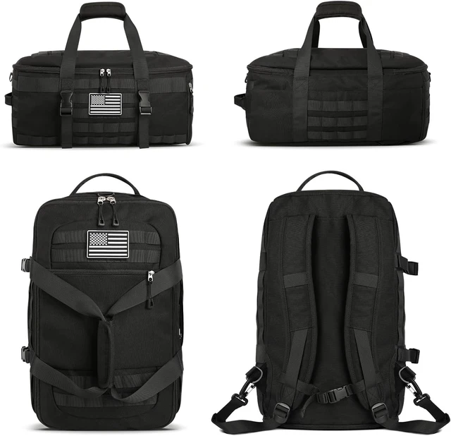 Alt view image 6 of 7 - Extra Large Tactical Gym Duffle Bag for Men with Shoe Compartment