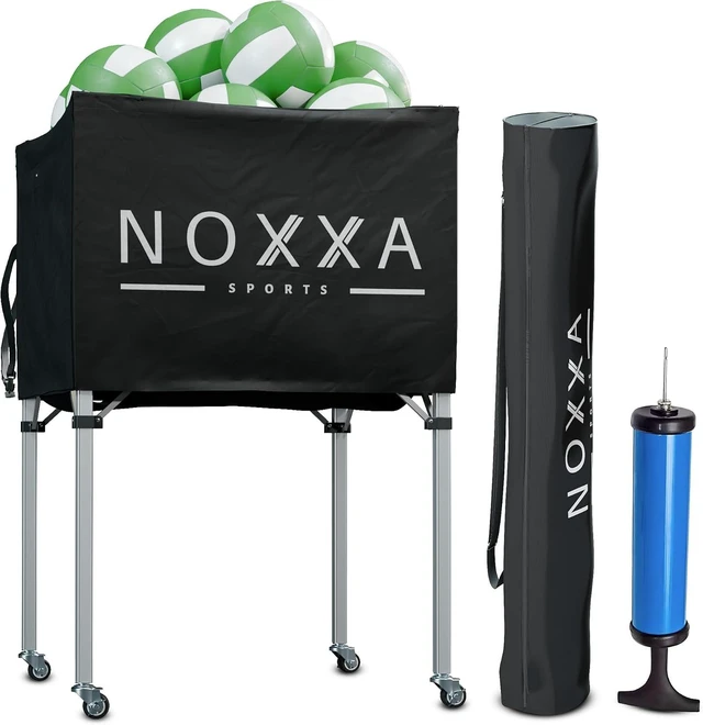 Main image of Portable Collapsible Volleyball Cart with Wheels Ball Storage Cart Bag for Indoor & Outdoor Sports Equipment