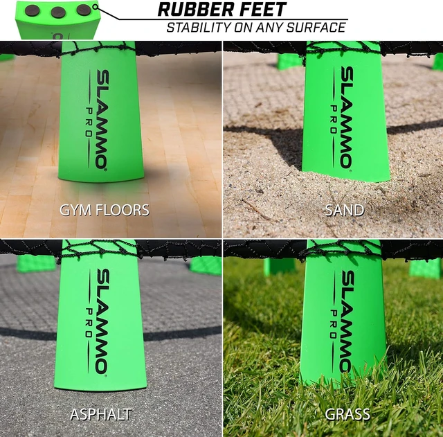 Alt view image 5 of 5 - Slammo PRO Game Set Premium Roundnet Game for Lawn, Beach & Tailgating, Kids, Teens & Adults