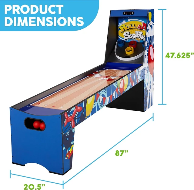 Alt view image 2 of 7 - 87" Roll & Score Arcade Game Durable Electronic Scoring with Sound Effects & Game Balls for Family Game Rooms