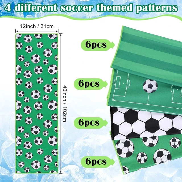Alt view image 2 of 7 - Soccer Cooling Towels 40x12 Inch 24 Pcs