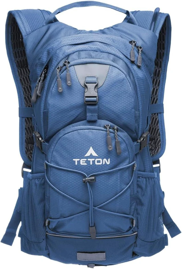 Main image of Teton Oasis Hydration Backpack Lightweight Water Pack with Bladder & Sewn-in Rain Cover for Hiking, Running, Cycling & Biking, 18L/22L Sizes, Fits Men & Women