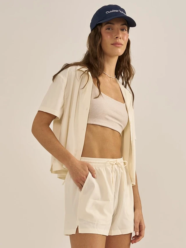 Alt view image 5 of 7 - Women's Solarcool 3" Beach Short Lightweight Pull-On with Drawstring Waist