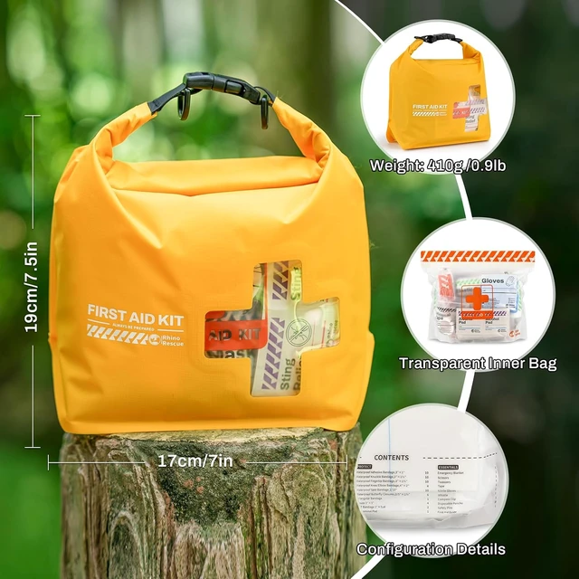 Alt view image 4 of 7 - Waterproof Boat First Aid Kit Lightweight Dry Bag (Yellow)