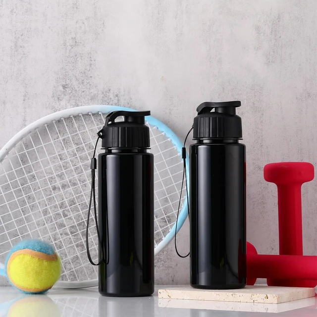 Alt view image 7 of 7 - 17 oz Plastic Water Bottles 20 Pcs Bulk, Solid Black