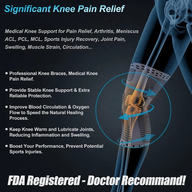 Alt view image 4 of 7 - Professional Medical Knee Brace Support & Relief for Women & Men