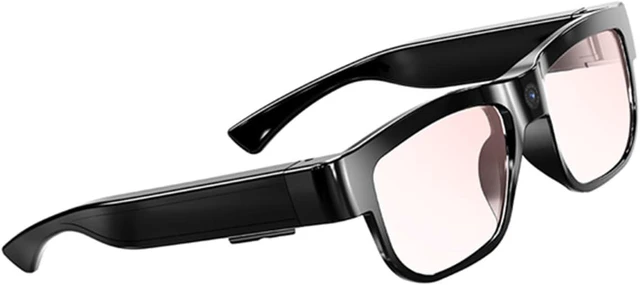 Main image of HD 1080P Camera Glasses Video Recording Wearable for Hands-Free Outdoor Body Recording, 90 Minutes for Men & Women, Hiking & Biking