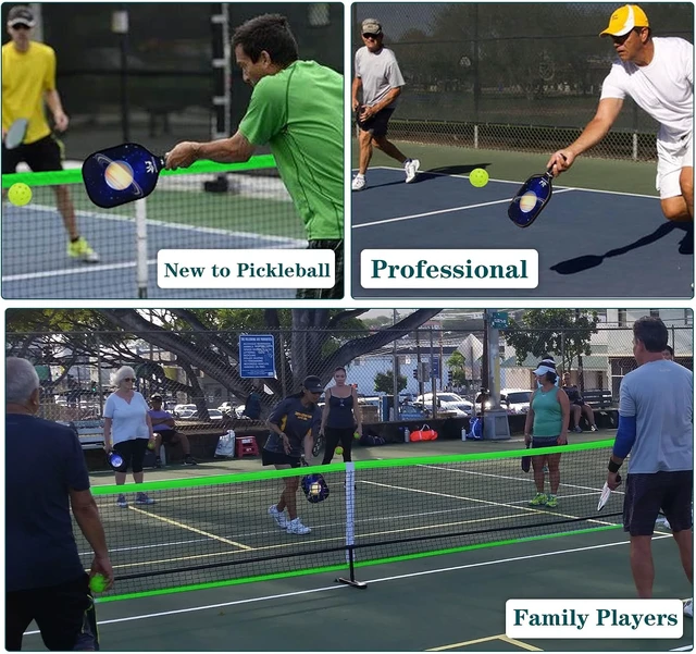 Alt view image 6 of 7 - Portable 22FT Pickleball Net Set with Paddle Set of 4