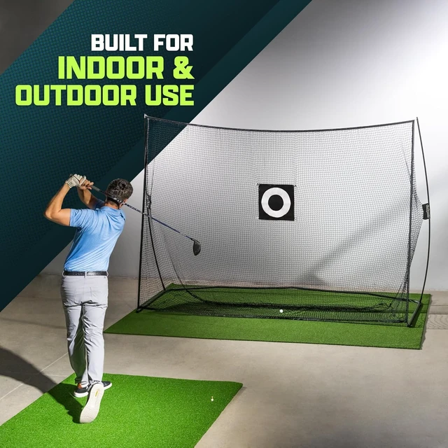 Alt view image 3 of 7 - Golf Practice Hitting Net Choose 10 x 7 ft or 7 x 7 ft Personal Driving Range for Indoor/Outdoor Use, Designed by Golfers for Golfers
