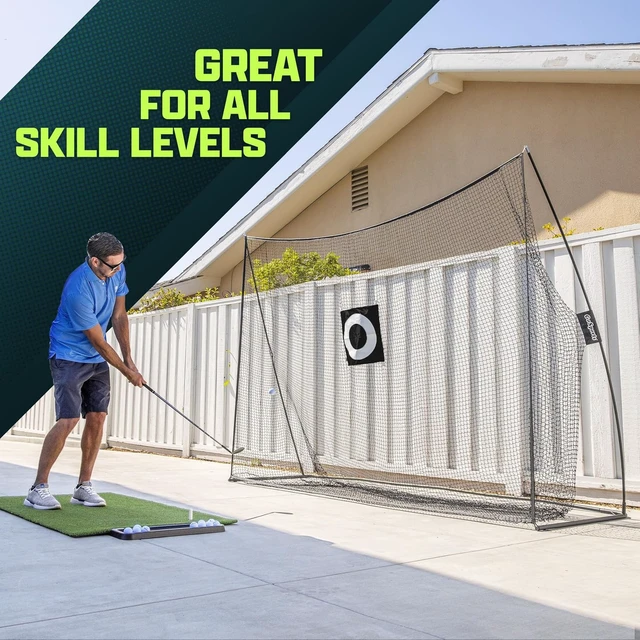 Alt view image 6 of 7 - Golf Practice Hitting Net Choose 10 x 7 ft or 7 x 7 ft Personal Driving Range for Indoor/Outdoor Use, Designed by Golfers for Golfers