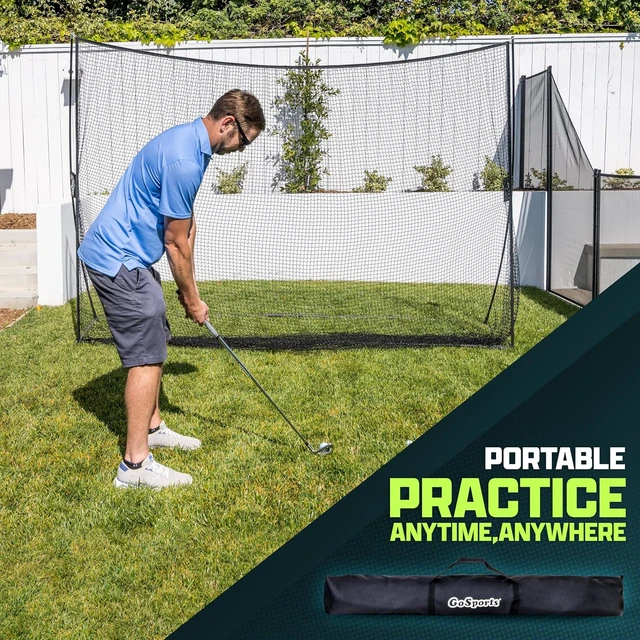 Alt view image 7 of 7 - Golf Practice Hitting Net Choose 10 x 7 ft or 7 x 7 ft Personal Driving Range for Indoor/Outdoor Use, Designed by Golfers for Golfers