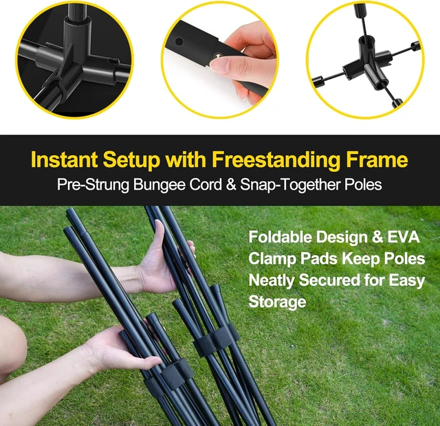 Alt view image 5 of 7 - 3-in-1 Portable Badminton, Volleyball & Pickleball Net Set for Backyards