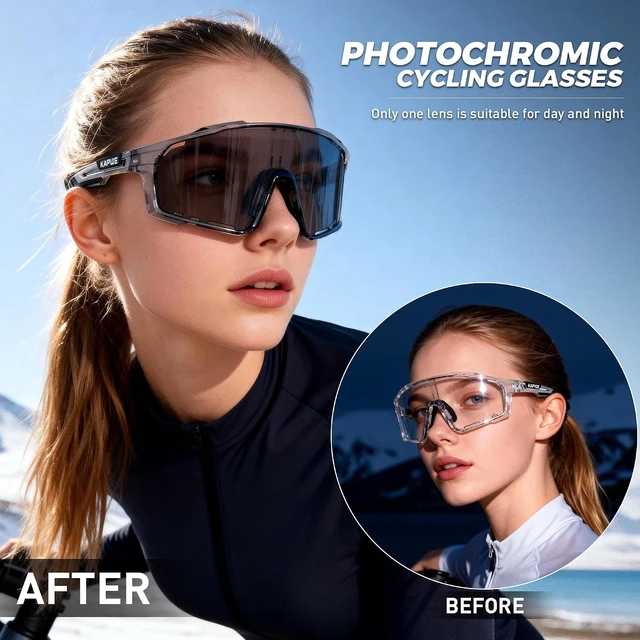 Alt view image 2 of 7 - K76 Photochromic Cycling Sunglasses for Men & Women
