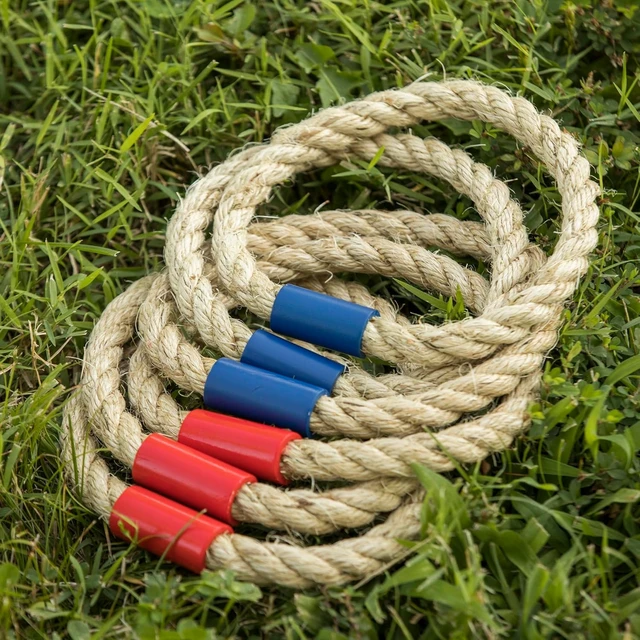 Alt view image 2 of 6 - Premium Quoit Set with 2 Targets & 6 Sisal Rope Rings
