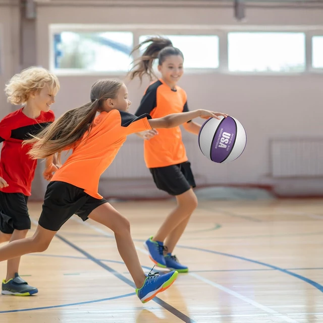 Alt view image 6 of 7 - 12 Pcs Rubber Basketball Bulk with Pump for Indoor & Outdoor