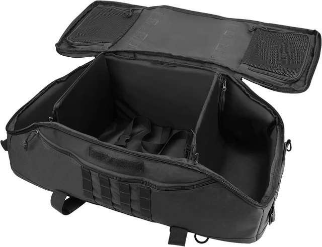 Alt view image 5 of 7 - 65L 3-in-1 Tactical MOLLE Backpack Duffle Bag for Sports, Gym & Outdoor, Black