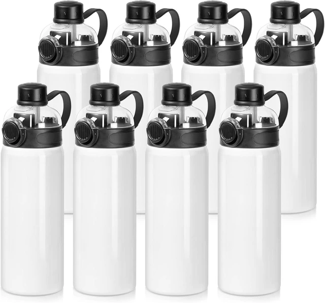 Main image of 8 Pack 24 OZ Sublimation Sports Water Bottle Blanks, Bulk