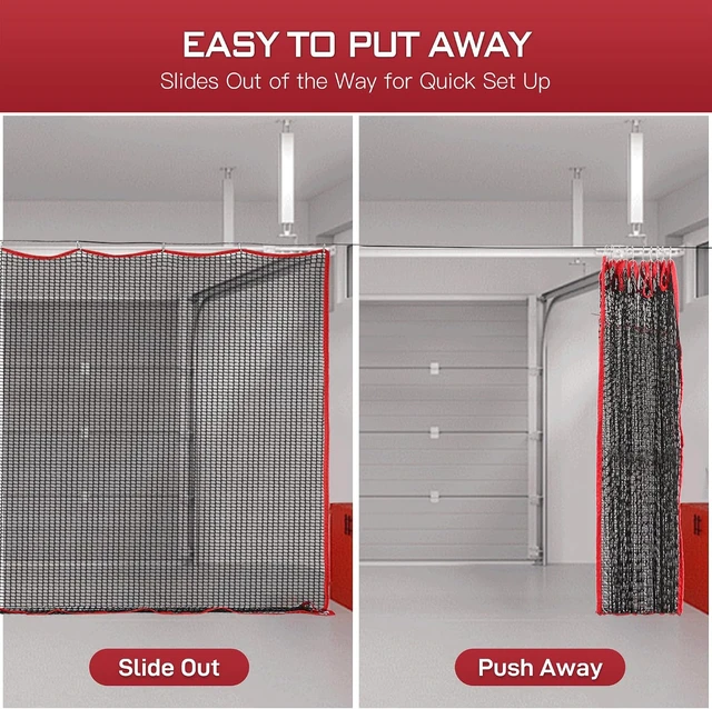 Alt view image 5 of 7 - 10ft/15ft/20ft Golf Netting with 0.75" High-Impact Mesh, Easy Set Up Net