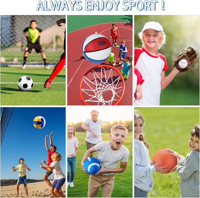 Alt view image 5 of 6 - 6 Pcs Kids Sport Ball Set with Drawstring Bag