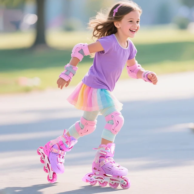 Alt view image 6 of 7 - Adjustable Inline Skates for Kids, Girls, Boys, Youth & Adults